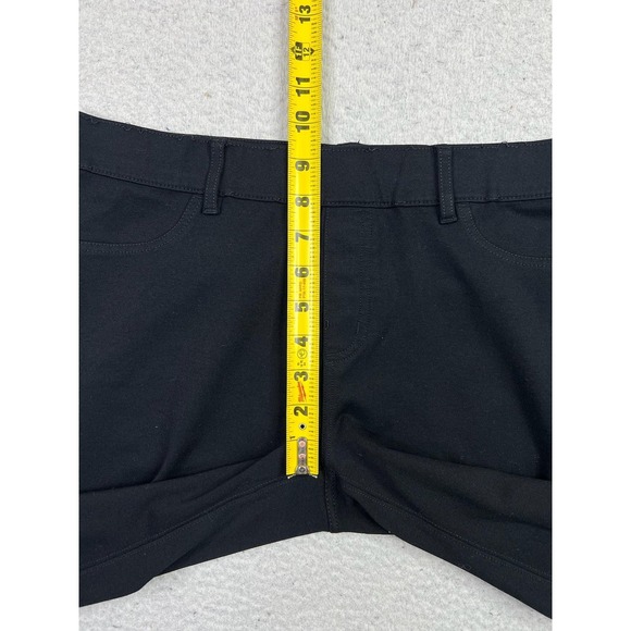 Eddie Bauer Pants Womens 10 Black Stretch Ponte Skinny Ankle 5-Pocket Casual - Picture 10 of 13